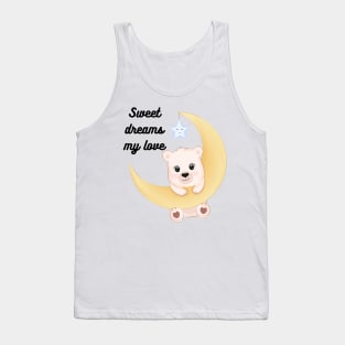 beautiful bear print with phrase Tank Top